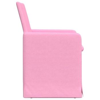 Esszimmerstühle 2 Stk. Stoff Rosa 57 x 67 x 95 cm