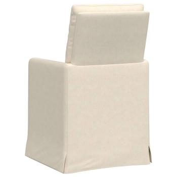 Esszimmerstühle 2 pcs Beige 57 x 67 x 98 cm Leinen