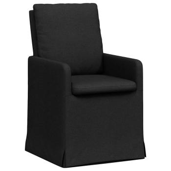 Esszimmerstühle 2 pcs Schwarz 57 x 67 x 98 cm Stoff
