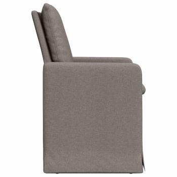 Esszimmerstühle 2 pcs Taupe 57 x 67 x 98 cm Stoff