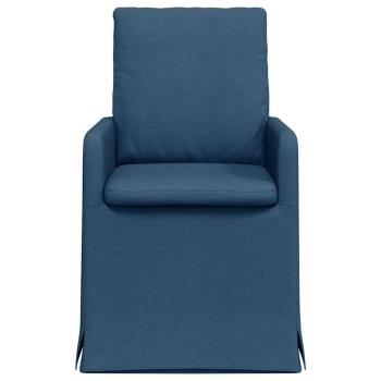 Esszimmerstühle 2 stk. Stoff Blau 57 x 67 x 98 cm