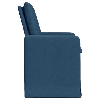 Esszimmerstühle 2 stk. Stoff Blau 57 x 67 x 98 cm