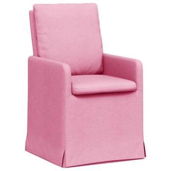 Esszimmerstühle 2 pcs Rosa 57 x 67 x 98 cm Stoff