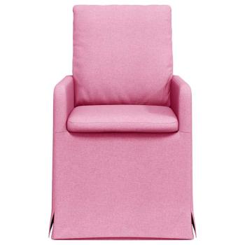Esszimmerstühle 2 pcs Rosa 57 x 67 x 98 cm Stoff
