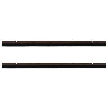Aufsteck Türbürstendichtungen 2 pcs Braun 100 cm