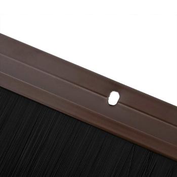 Aufsteck Türbürstendichtungen 12 pcs Braun 100 cm