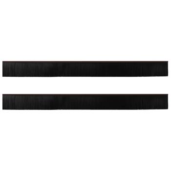 Aufsteck Türbürstendichtungen 2 pcs Braun 100 cm