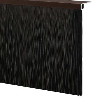 Aufsteck Türbürstendichtungen 2 pcs Braun 100 cm