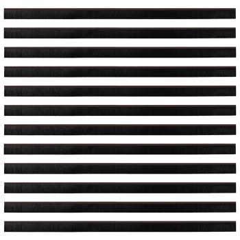 Aufsteck Türbürstendichtungen 12 pcs Braun 100 cm