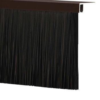 Aufsteck Türbürstendichtungen 12 pcs Braun 100 cm