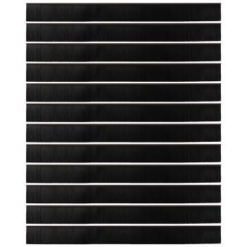 Aufsteck Türbürstendichtungen 12 pcs Braun 100 cm
