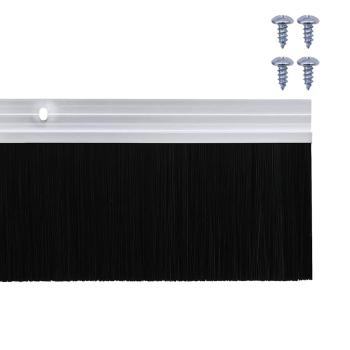 Aufsteck Türbürstendichtungen 12 pcs Silber 100 cm