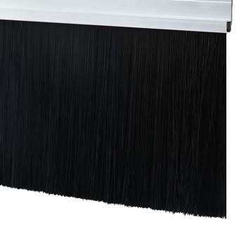 Aufsteck Türbürstendichtungen 12 pcs Silber 100 cm