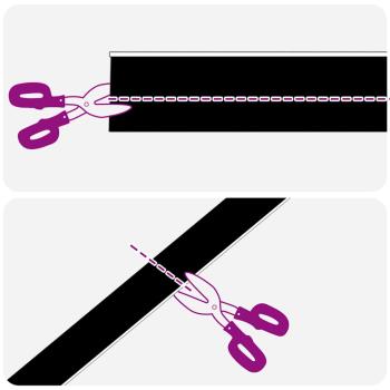 Aufsteck Türbürstendichtungen 2 pcs Silber 100 cm