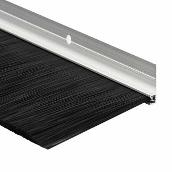 Aufsteck Türbürstendichtungen 2 pcs Silber 100 cm