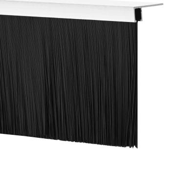 Aufsteck Türbürstendichtungen 6 pcs Silber 100 cm