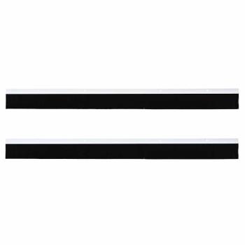 Aufsteck Türbürstendichtungen 2 pcs Weiß 100 cm