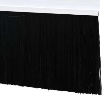 Aufsteck Türbürstendichtungen 2 pcs Weiß 100 cm