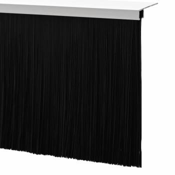 Aufsteck Türbürstendichtungen 6 pcs Weiß 100 cm