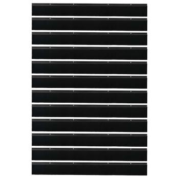 Aufsteck Türbürstendichtungen 12 pcs Schwarz 100 cm