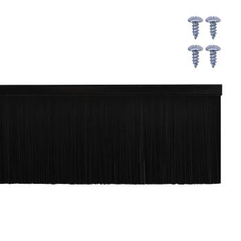 Aufsteck Türbürstendichtungen 12 pcs Schwarz 100 cm