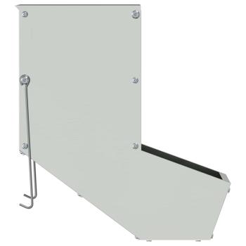 Kaninchenfütterer Silber 17,5 x 26 x 28,5 cm Verzinkter Stahl