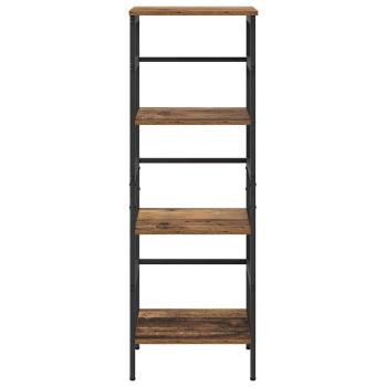 Bücherregal 3 Ebenen 40 x 29,5 x 115 cm Holzwerkstoff Altholz