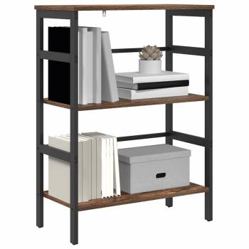 Bücherregal 2 Ebenen 60 x 29,5 x 81 cm Holzwerkstoff