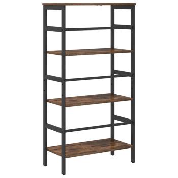 ARDEBO.de - Bücherregal Geräucherte Eiche 60 x 29,5 x 115 cm Holzwerkstoff