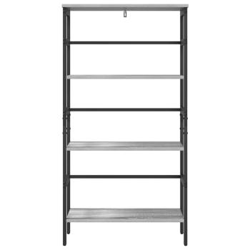 Bücherregal Graues Sonoma 60 x 29,5 x 115 cm Holzwerkstoff