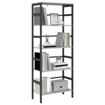 Bücherregal Graues Sonoma 60 x 29,5 x 149 cm Holzwerkstoff