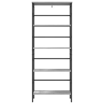 Bücherregal Graues Sonoma 60 x 29,5 x 149 cm Holzwerkstoff