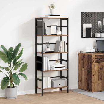 ARDEBO.de - Bücherregal Altholz 60 x 29,5 x 149 cm Holzwerkstoff