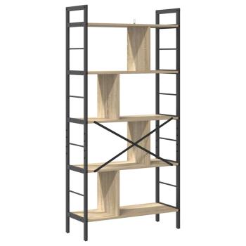 Bücherregal Sonoma-Eiche 75 x 30 x 156 cm Holzwerkstoff