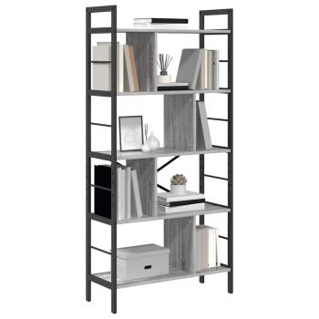 Bücherregal Graues Sonoma 75 x 30 x 156 cm Holzwerkstoff