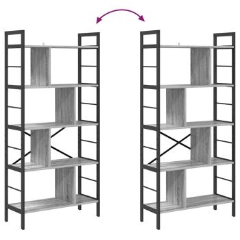 Bücherregal Graues Sonoma 75 x 30 x 156 cm Holzwerkstoff