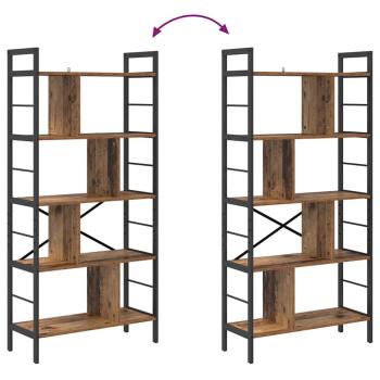 Bücherregal Altholz 75 x 30 x 156 cm Holzwerkstoff