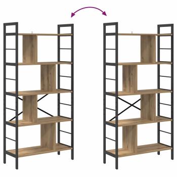 Bücherregal Artisan-Eiche 75 x 30 x 156 cm Holzwerkstoff