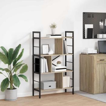 ARDEBO.de - Bücherregal Sonoma-Eiche 75 x 30 x 123,5 cm Holzwerkstoff