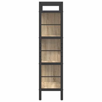 Bücherregal Sonoma-Eiche 75 x 30 x 123,5 cm Holzwerkstoff