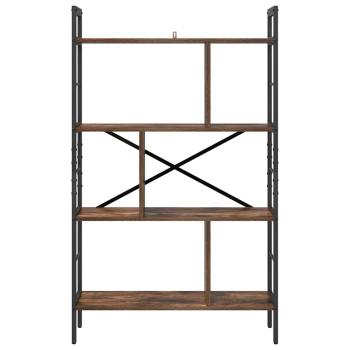 Bücherregal Geräucherte Eiche 75 x 30 x 123,5 cm Holzwerkstoff