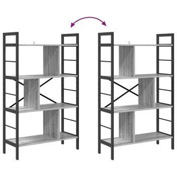 Bücherregal Graues Sonoma 75 x 30 x 123,5 cm Holzwerkstoff