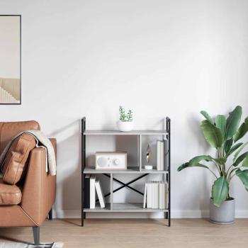 ARDEBO.de - Bücherregal Graues Sonoma 75 x 30 x 91 cm Holzwerkstoff