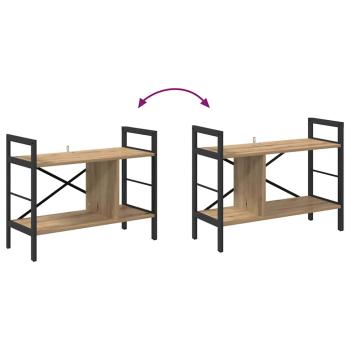 Bücherregal Artisan-Eiche 75 x 30 x 58,5 cm Holzwerkstoff