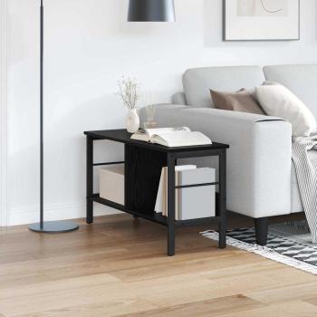 ARDEBO.de - Bücherregal Schwarz Eichen-Optik 82 x 32 x 47 cm Holzwerkstoff