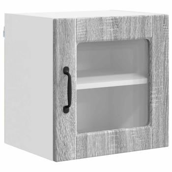 Küchenwandschrank mit Regal 2 pcs Graues Sonoma 40 x 31 x 40 cm