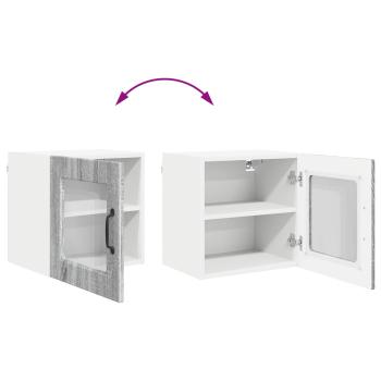 Küchenwandschrank mit Regal 2 pcs Graues Sonoma 40 x 31 x 40 cm