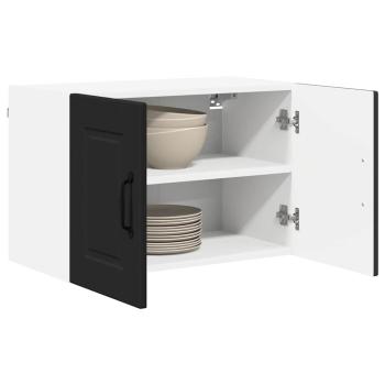 Küchenwandschrank 2 pcs Schwarz 60 x 31 x 40 cm Holzwerkstoff