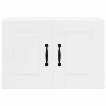 Küchenwandschrank mit Tür 2 pcs Hochglanz Weiß 60 x 31 x 40 cm