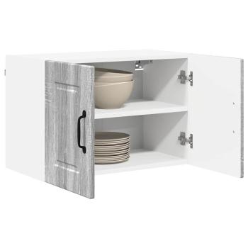 Küchenwandschrank mit Regal 2 pcs Graues Sonoma 60 x 31 x 40 cm